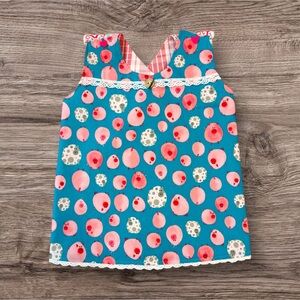 Colorful Polka Dot Sleeveless Top